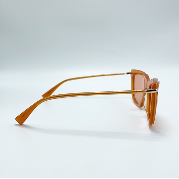 NIB $410 Derek Lam Viven Cat Eye Sunglasses in Amber - Picture 5 of 10